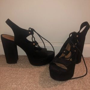 Indigo Rd platform heels